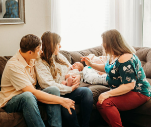 Allison Coleman, postpartum doula supporting family with new baby Asheville